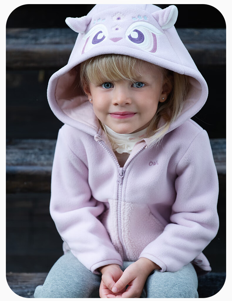DAVE & BELLA Kids Fleece Jacket Boys Girls Autumn Thickened Outerwear Baby Infant Fall Clothes 2