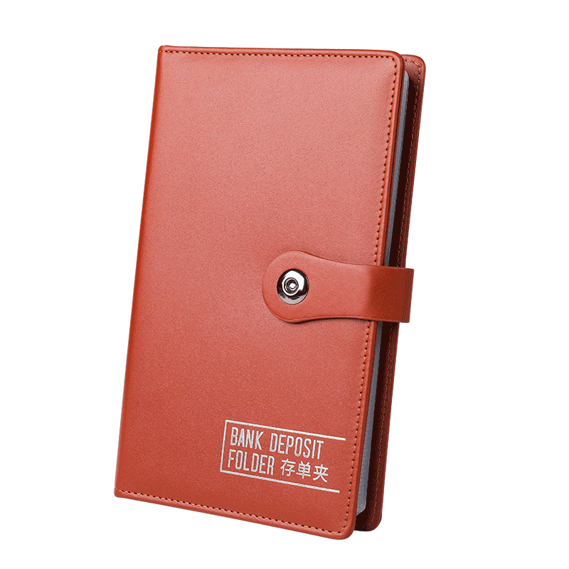 DiLe Deposit Slip Organizer, Bill Holder, Receipt Folder, Bank Deposit Book, Specialized for Checks And Bills, Invoice Holder, ID Card Holder, Driver's License Holder, Multi-Functional Card Holder, Upgraded Version with 24 Pages, Magnetic Clasp, 70892 Brow