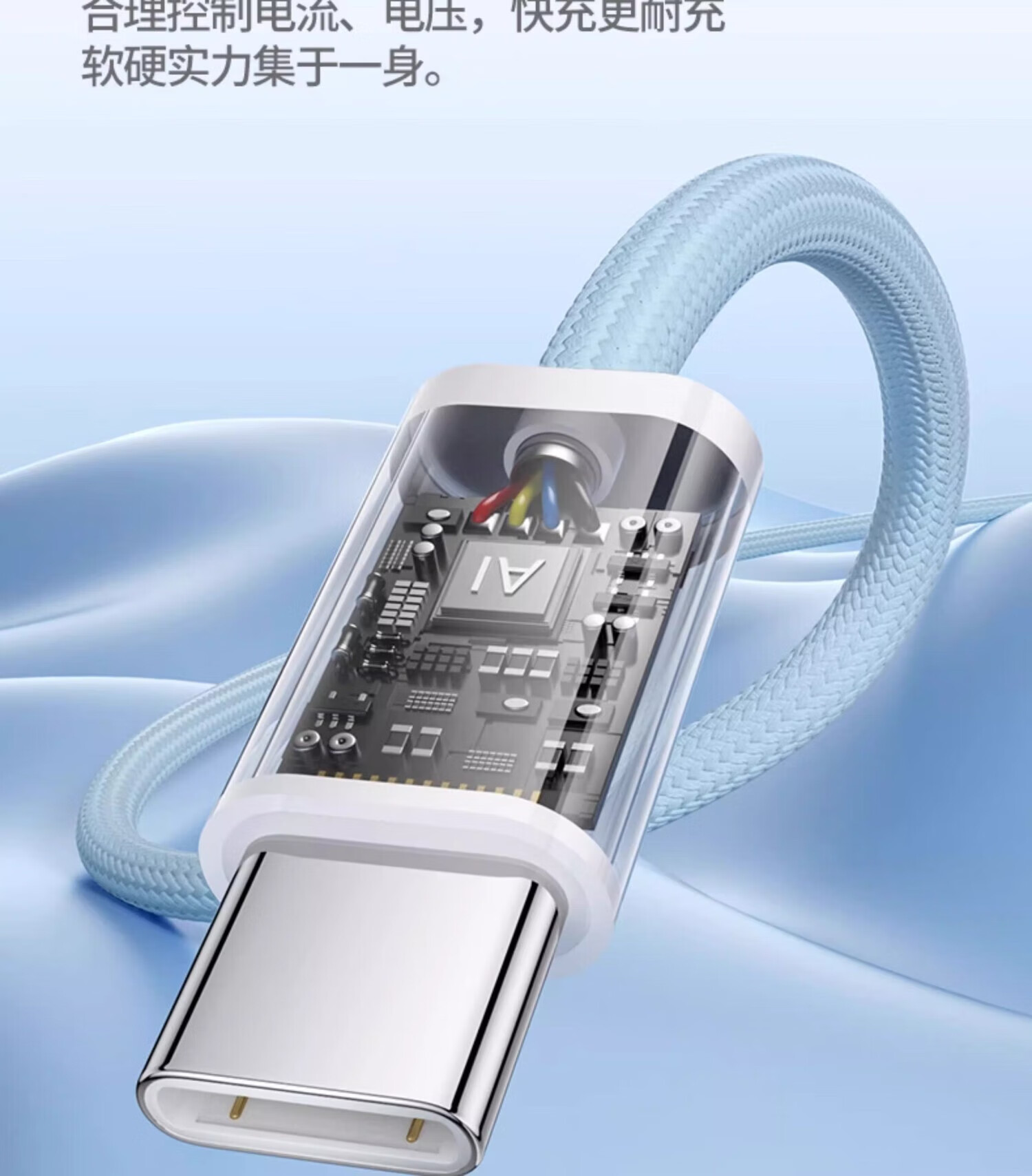 AMKE Apple 15 Charger Cable 60W Fast Charging iPhone 16 Plus/Pro Max/17 Air Original Dual Type-C Data Cable [Original Genuine] C to C Braided Cable 2