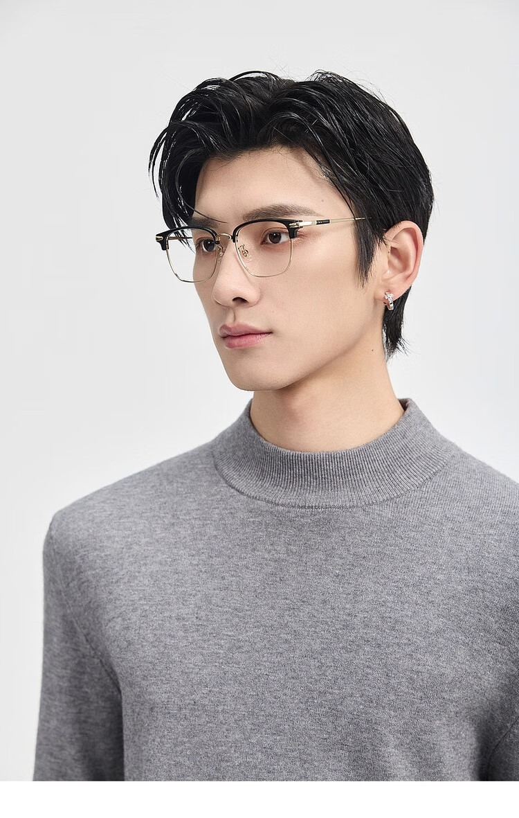 Earl Zuoer [Lycra Tencel Wool] Early Winter 25 Crew Neck Pullover Knit Base Shirt Men's Solid Loose Sweater 24