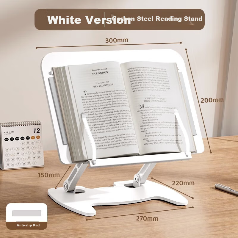 Shuxing Metal Reading Stand, Adjustable Height, Multifunctional Book Holder for Children, Reading Aid, Book Stand for Elementary School Students, Fixed Book Support, Extendable Desktop Bookshelf