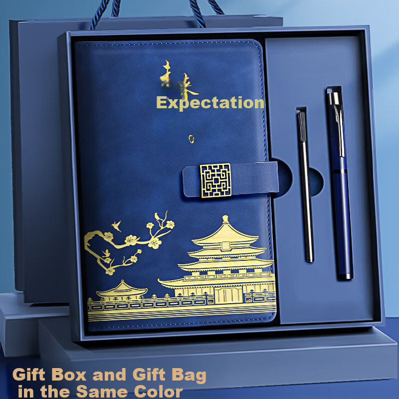 Jinzhi National Trend Notebook Gift Box, Stationery Set, Forbidden City Cultural And Creative Annual Meeting Gifts, Business Team Building Souvenirs, Exquisite Notebooks, High School Freshman New Year Birthday Gifts