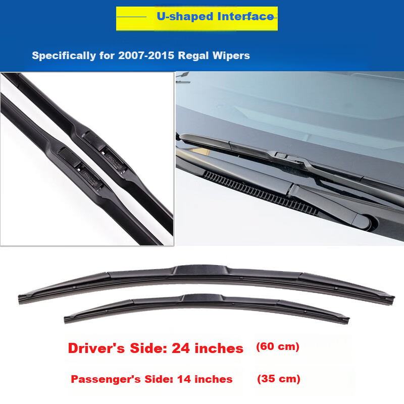 Paisu 07-26 Model Nissan Livina Windshield Wipers, Original Boneless Car Wiper Blades, Rubber Strips, Silent, 24/14 U-Shaped