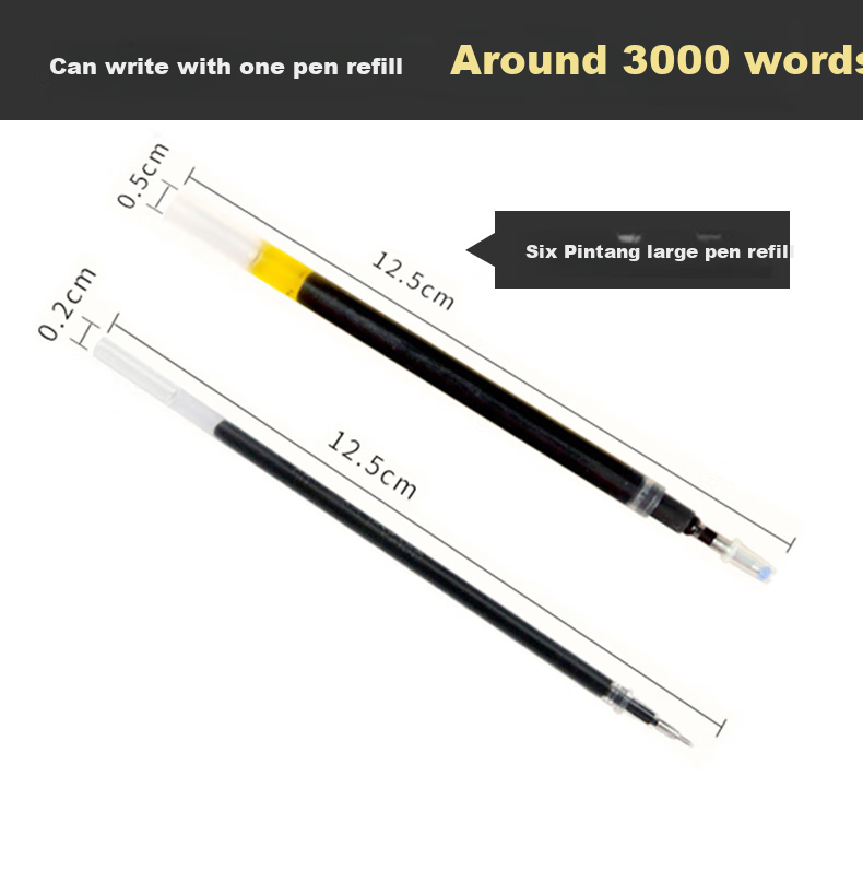 Liupintang Practice Calligraphy Pen Refill Set, Grooved Practice Copybook Refills, Ink Pen Trace Automatically Disappears And Fades 8