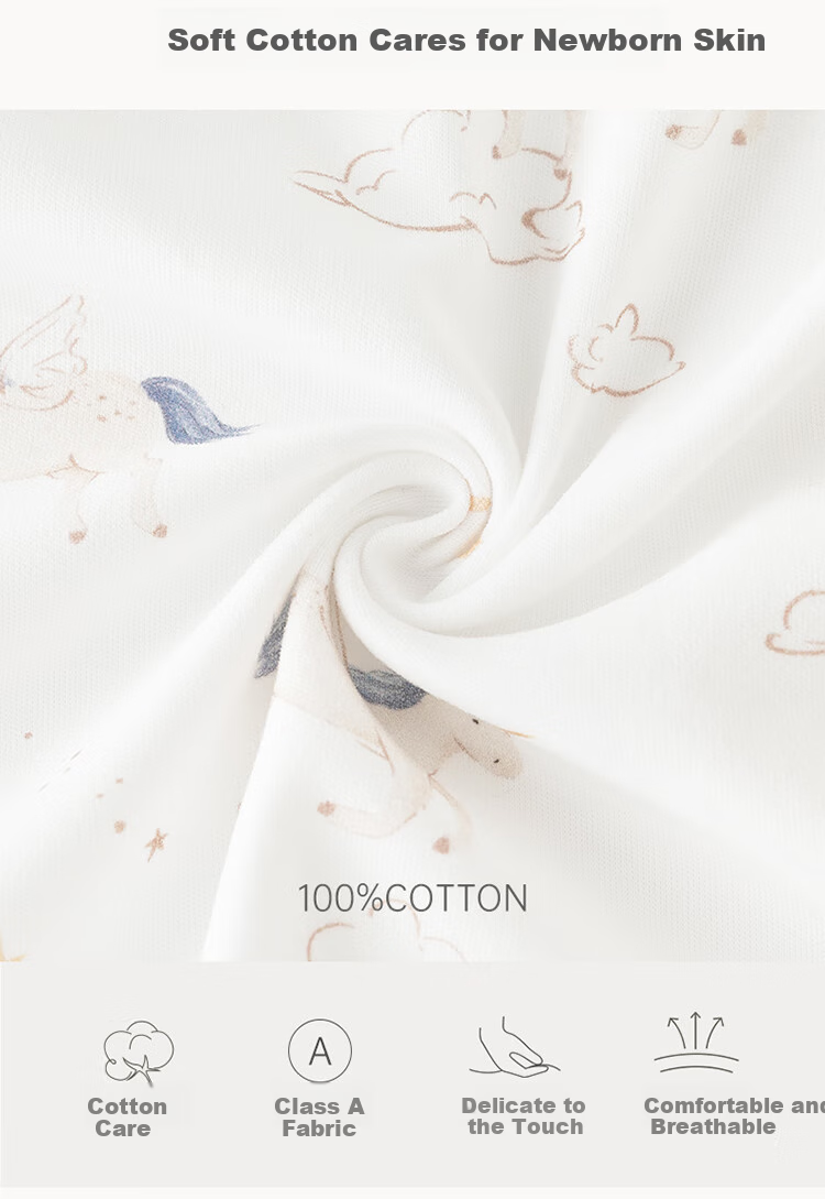 Guaiqixiong Ma Nian Newborn Baby Pure Cotton Half-Back Shirt, Spring And Autumn Season, Newborn Infant Boneless Long-Sleeve Maternity Ward Top Clothing 2
