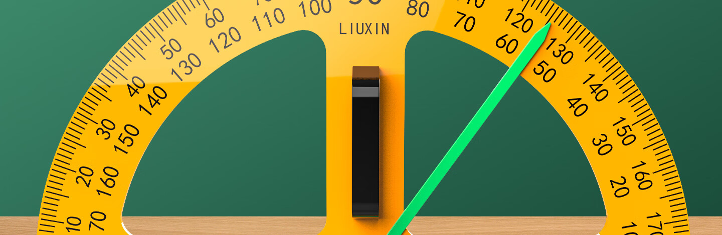 Liu Xin Magnetic Protractor Triangle Ruler Teaching Aid Math Tool for Elementary and Middle School Students Back to School Teacher's Day Gift 5