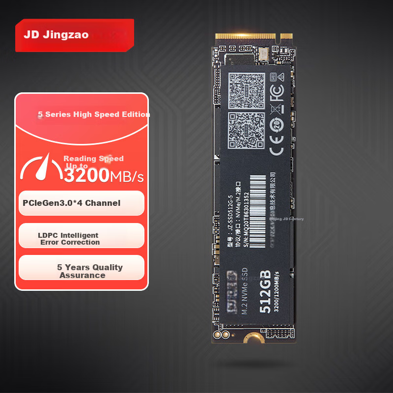 SSD накопитель JD Original 512GB M.2 NVMe PCIe 3.0
