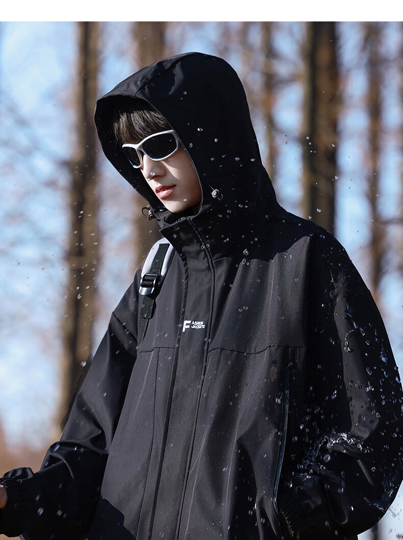 MMOPTOP Black Knight Jacket for Men, Spring And Autumn Style, Outdoor Windproof And Waterproof Mountaineering Jacket, Army Green XL 4