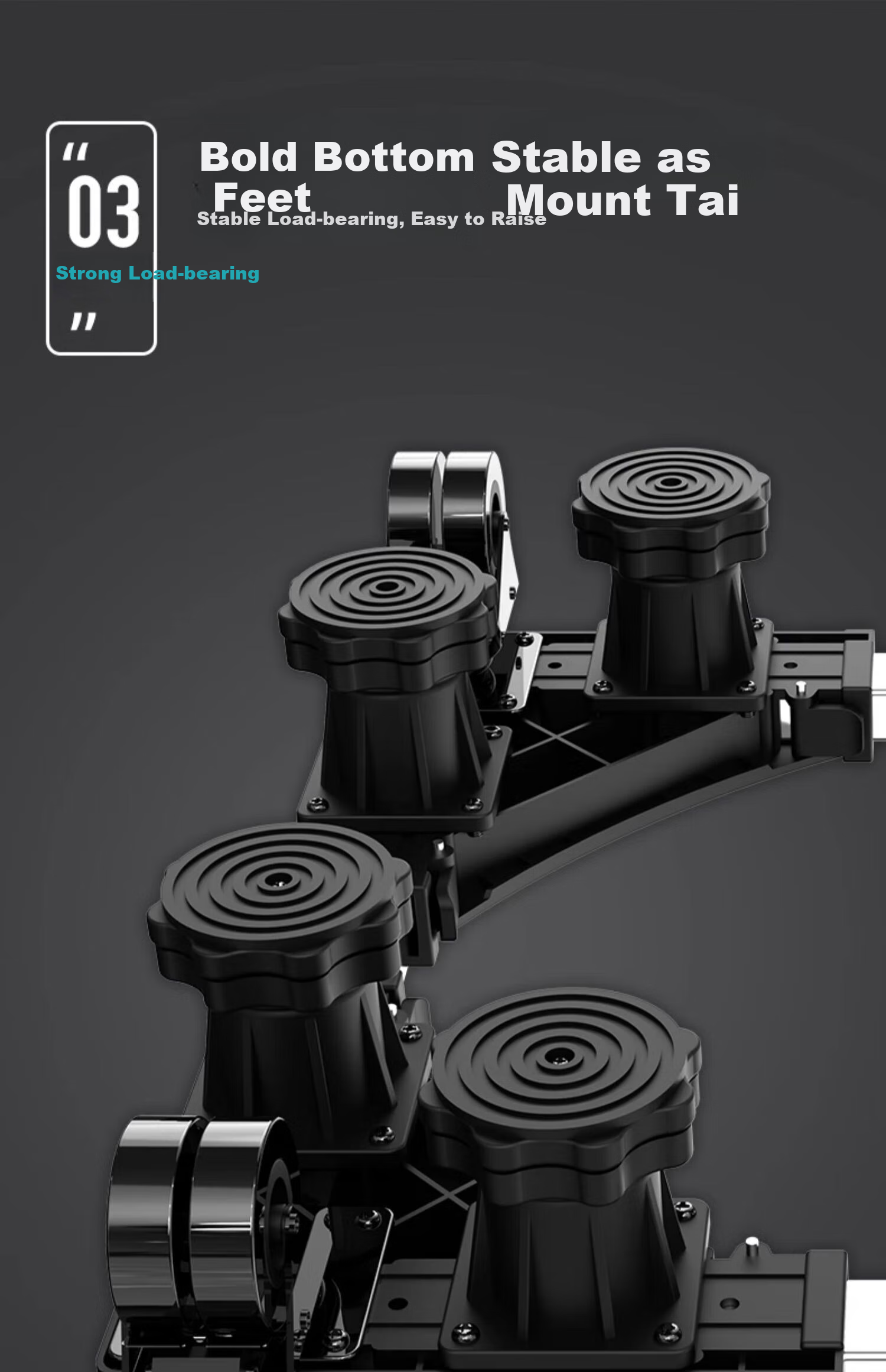 Beishi Washing Machine Base, Universal Base for Impeller And Drum Washers, Height-Increasing Foot Pad Stand, Refrigerator And Washing Machine Riser, Suitable for 10-12KG Washers, 12 Large Feet 12