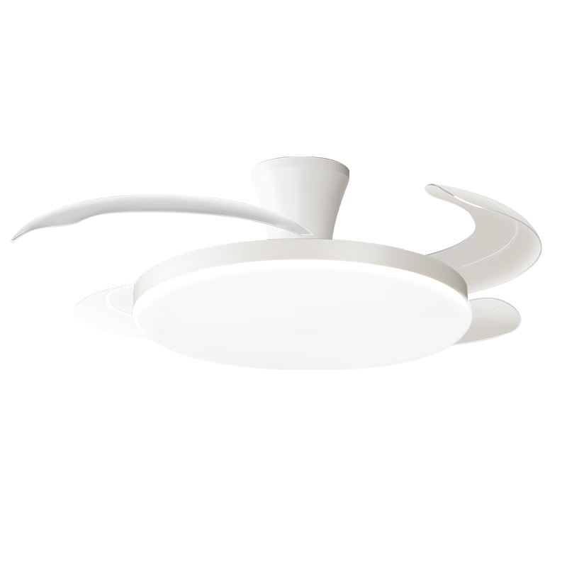 Dell Fan Light Puri Eye Protection LED Invisible Blades Dining Bedroom Remote Dimming Integrated Bladeless Ceiling Fan Light Zhongshan