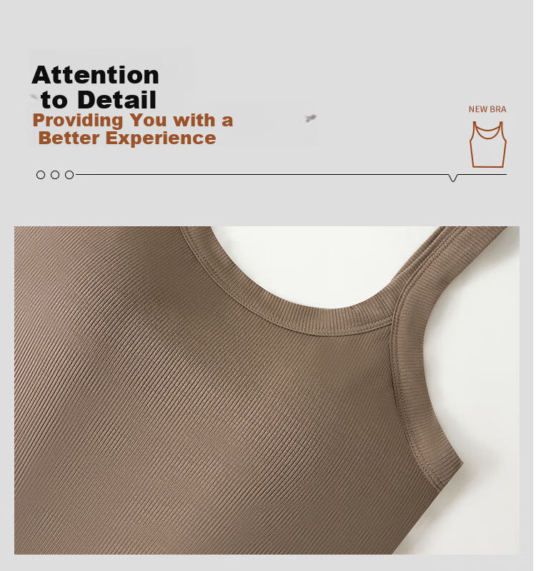 LangSha Wireless Bra Vest for Women with Built-in Chest Pad, One-piece Innerwear, Plus Size, Sexy, Versatile, High Elasticity, Breathable Camisole 22