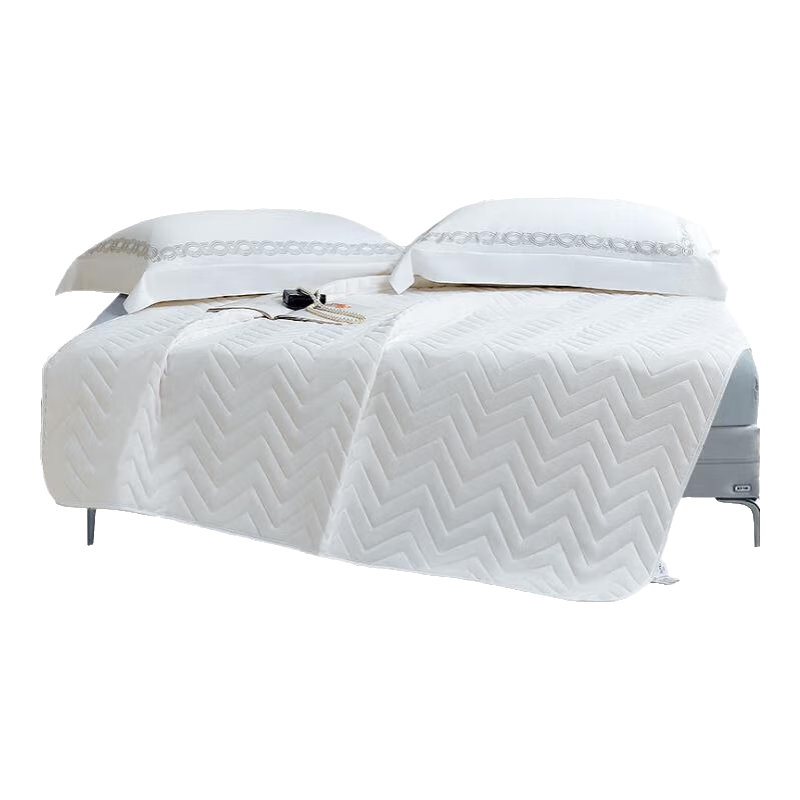 FUANNA Home Textile Mattress Protector, Washable Class A Soybean Mattress Pad, Foldable Tatami Anti-Dirt Pad for 1.2-Meter Bed, White