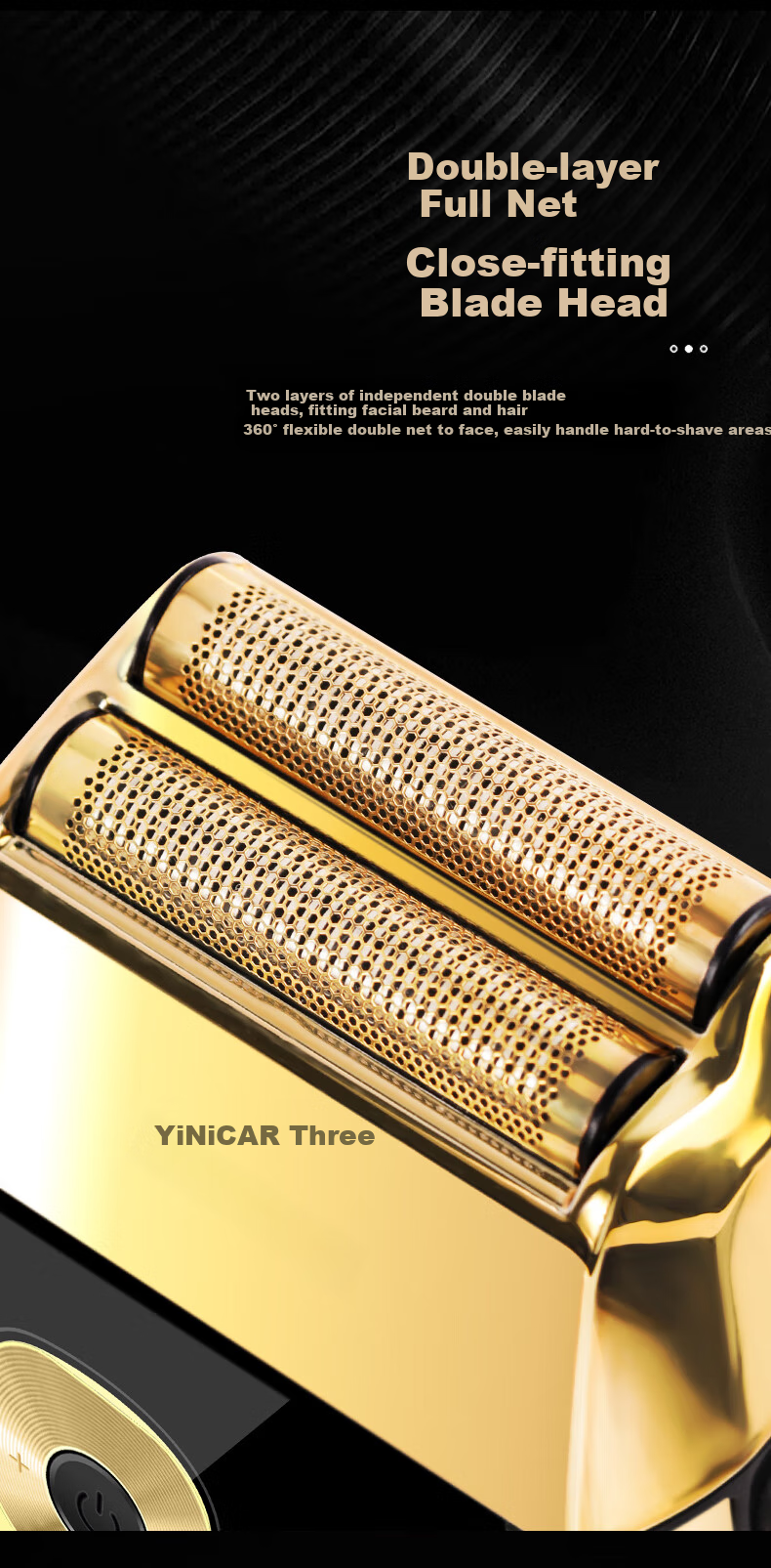 Yier [Germany] Electric Shaver with Brightening Function, New Magnetic Levitation Hair Clipper for Shaving Head, Professional Hair Salon Use, Reciprocating Razor for Shaving Head, YLF-999 5