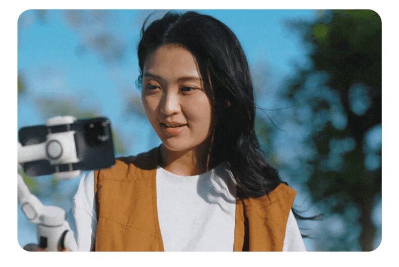 Aochuan V8 Smartphone Gimbal Stabilizer, Three-Axis Anti-Shake AI Tracking, Handheld Video Shooting, Vlog Smart Phone Photography Selfie Stick, Follow-Up Travel, Black 15