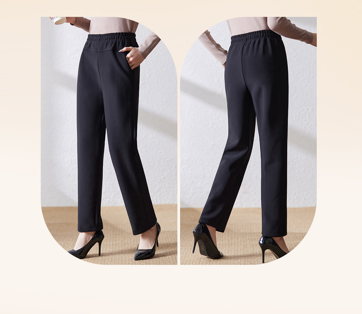 YUZHAOLIN Mother's Day Gift Middle-aged and Elderly Women's Spring and Autumn Pants Casual Pants for Middle-aged Moms Y243K2008 4