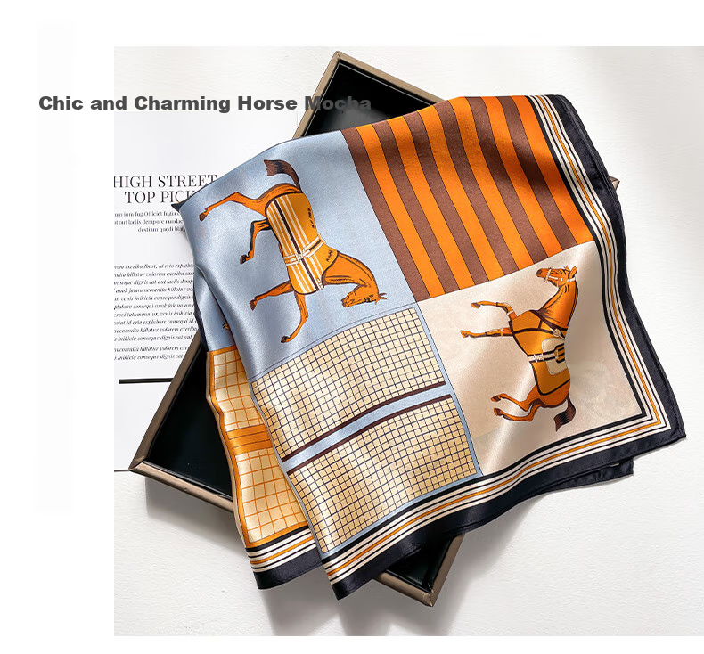 Hangsilu Silk Scarf for Women, Mulberry Silk Square Scarf, Birthday And Holiday Gift for Ladies, Mothers, And Teachers 8