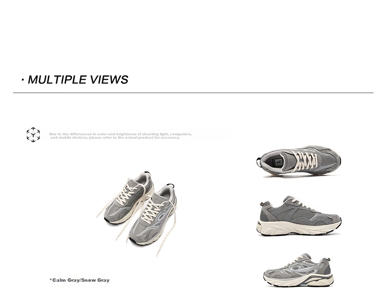 QIAODAN Yongheng 901 Men's Casual Shoes, Summer Mesh Breathable Retro Heightening Dad Shoes, Sneakers 12