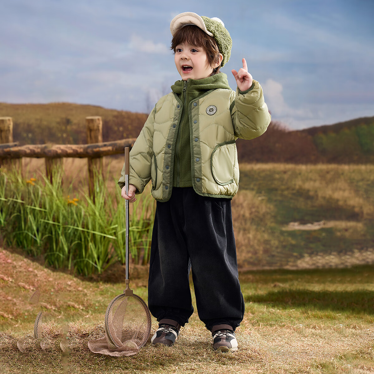 ASK JUNIOR [Three-Proof One Garment Three-Wear] Canadian Duck Down Children's Down Jacket 2025 Winter Toddler Fleece Warm Boys