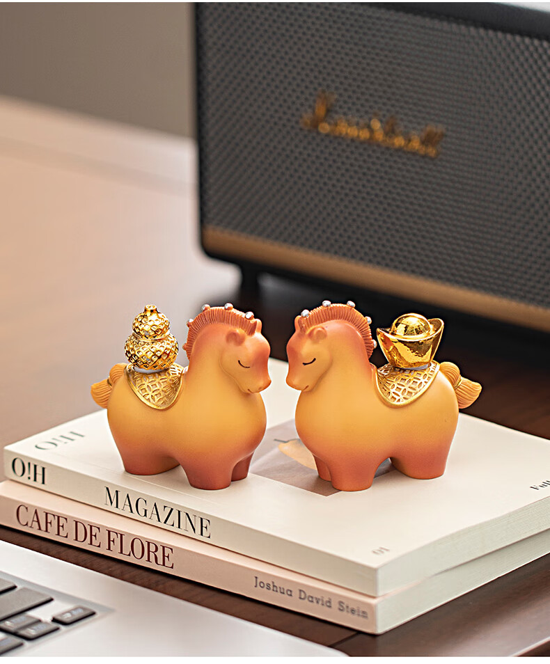 Kongsheng Guochao Prosperity Horse Orange Creative Corporate New Year Gift Premium Souvenir Friend Birthday Gift Year of the Horse Ornament 11