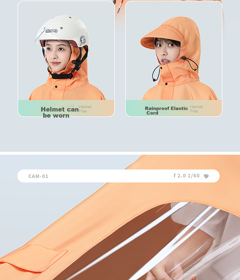 Beimei Electric Scooter Raincoat, Long Full-Body Storm Protection, Thickened And Enlarged, for Men And Women, Adult Motorcycle And Electric Bicycle Specific Rain Poncho 5