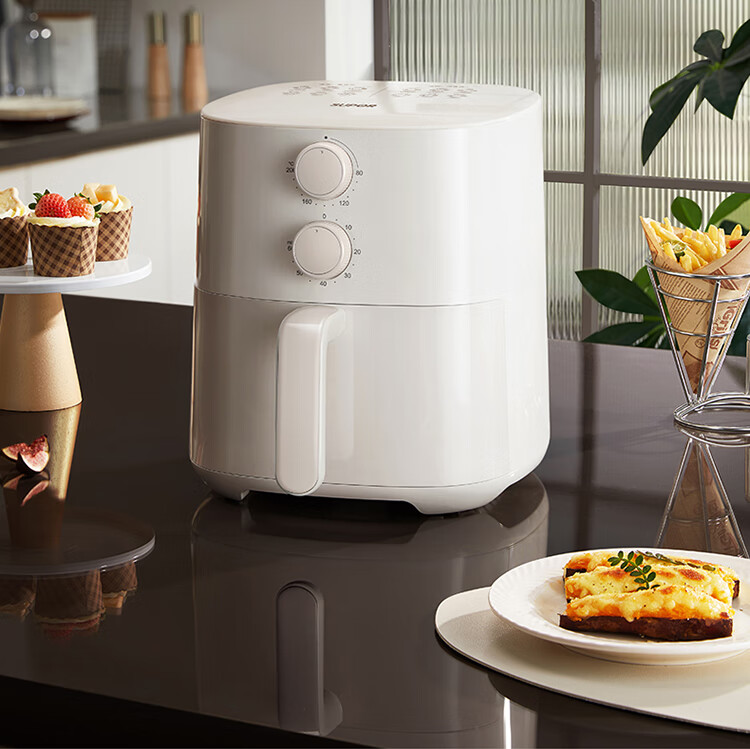 SUPOR Air Fryer with No-Flip Function, Home Automatic Multi-Function Steaming, Baking And Frying All-In Machine with Metal Interior, No Need to Flip Food, Steam Tenderizing And Deep-Frying, KJ42D801 1