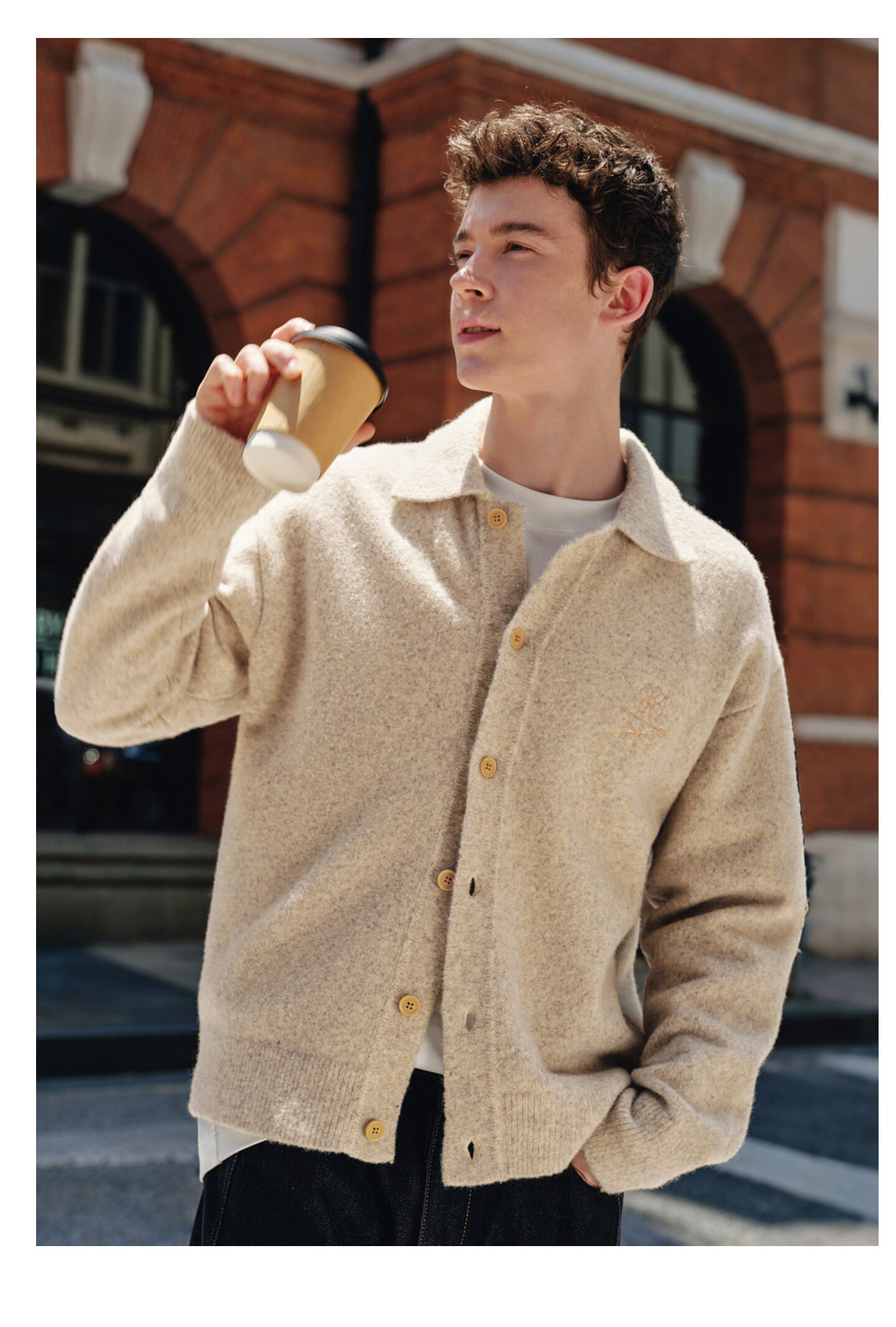 Navy Sail Italy Small Sailboat 2025 New Men's Knitted Cardigan Loose Casual Thick Sweater Jacket 3344095502 2