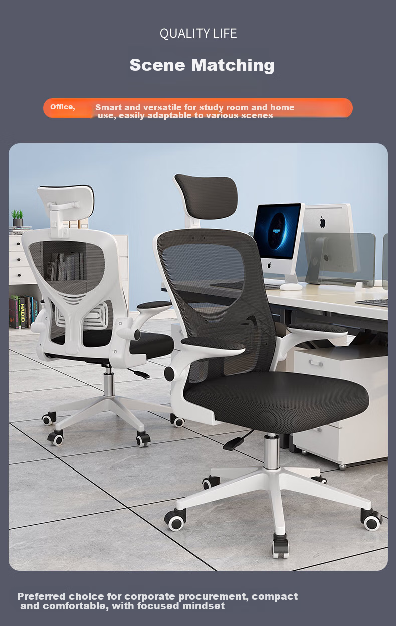 Chibailun Ergonomic Office Chair, Home And Study Chair, Adjustable Height Chair for Dormitory And Study Room, Comfortable Gaming Chair for Long Sitting 16