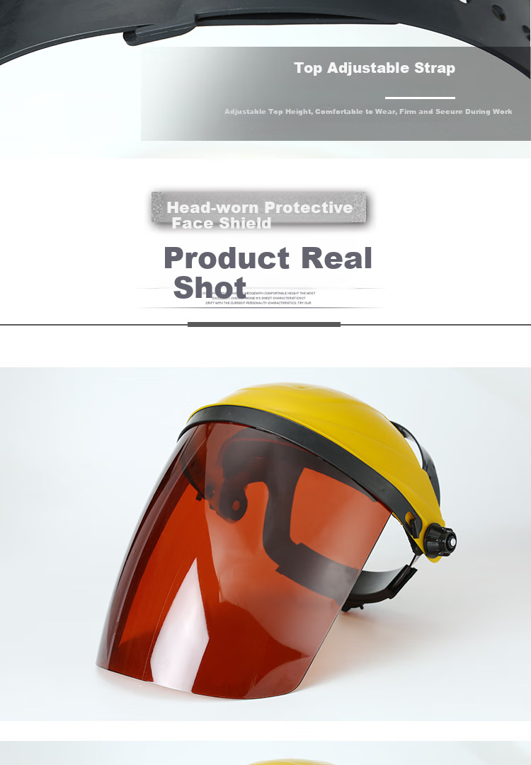 Beifute Welding Helmet, Anti-Spatter, Impact-Resistant Full-Face Protective Mask, Transparent Head-Mounted Welding Goggles [Jingcang Flash Sale], Yellow Top Transparent Mask, Two Pieces 12