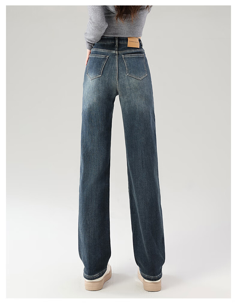 Jeanswest Women's Summer Trendy Straight-Leg Stretch Slim Fit Blue-Grey Cigarette Pants XL 14
