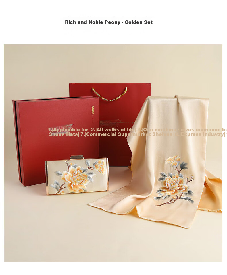 Hangsilu Silk Scarf And Bag Set, Mulberry Silk Women's Shawl, Birthday Gift for Mom Or Teacher on Mid-Autumn Festival 10