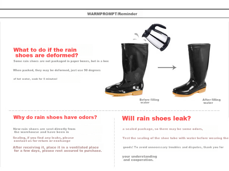 Huili Men's Tall Rain Boots, Outdoor Waterproof Non-Slip Rubber Shoes, Wear-Resistant Fishing Car Washing Rain Boots, Overshoes, 827 Black High Top Size 43 11