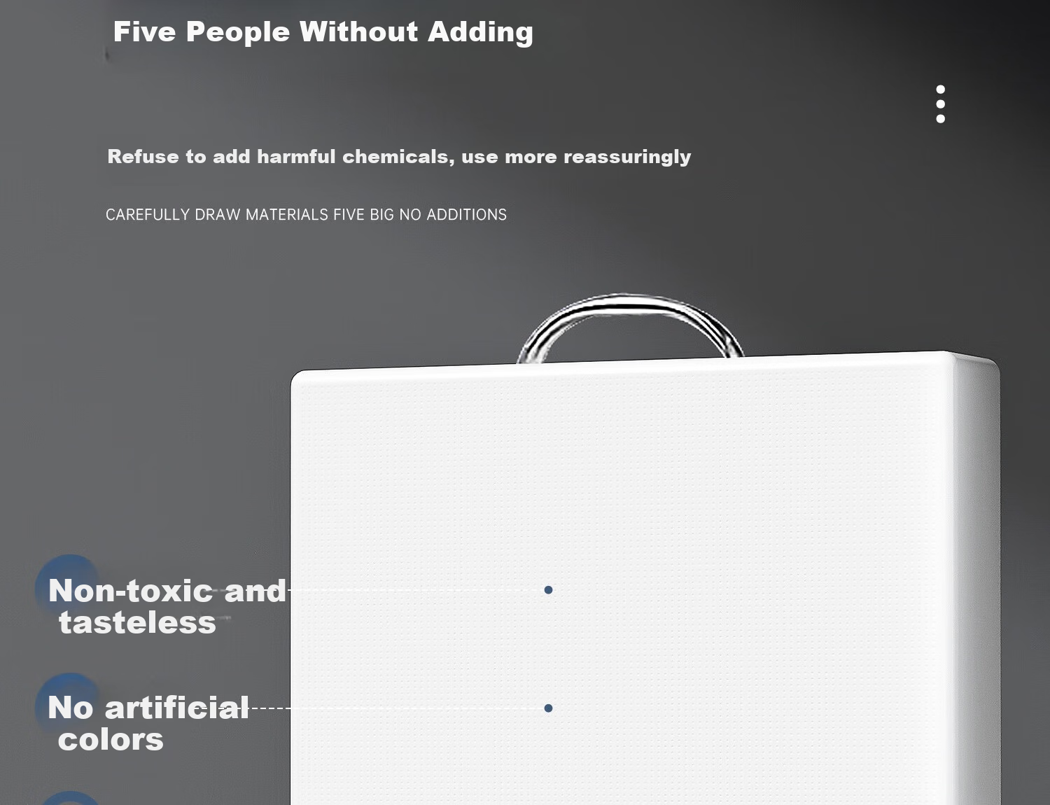 Momi Premium PE Plastic Cutting Board Round Anti-Mold Thickened Chopping Board for Meat and Cooked Food Household Use 9