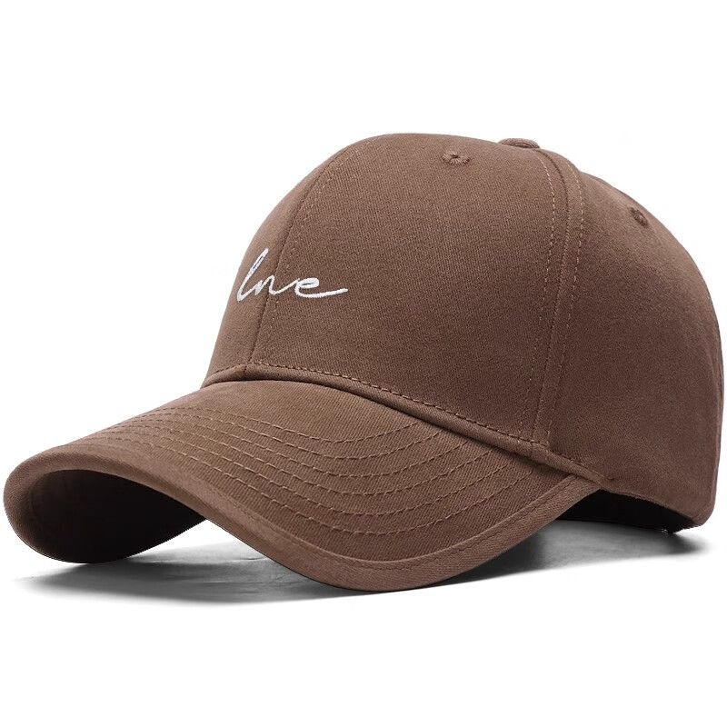 MiiOW Extra Wide Head Baseball Cap Men Winter Letter Embroidery Deepened Hard Top Duckbill Sun Hat Women