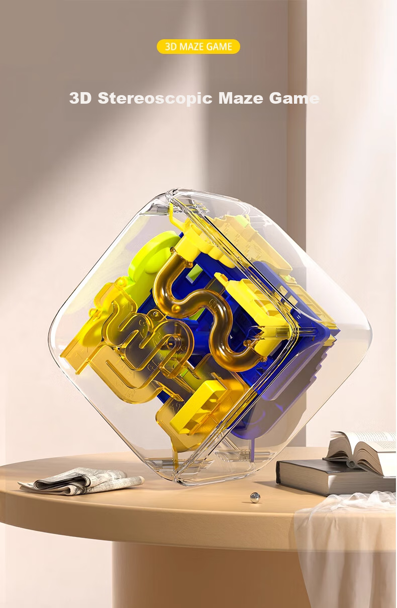 Lankupa 3D Maze Ball, Rolling Bead Cube Toy, Children's Gift for Boys And Girls Aged 3-6, Concentration Training Track 1