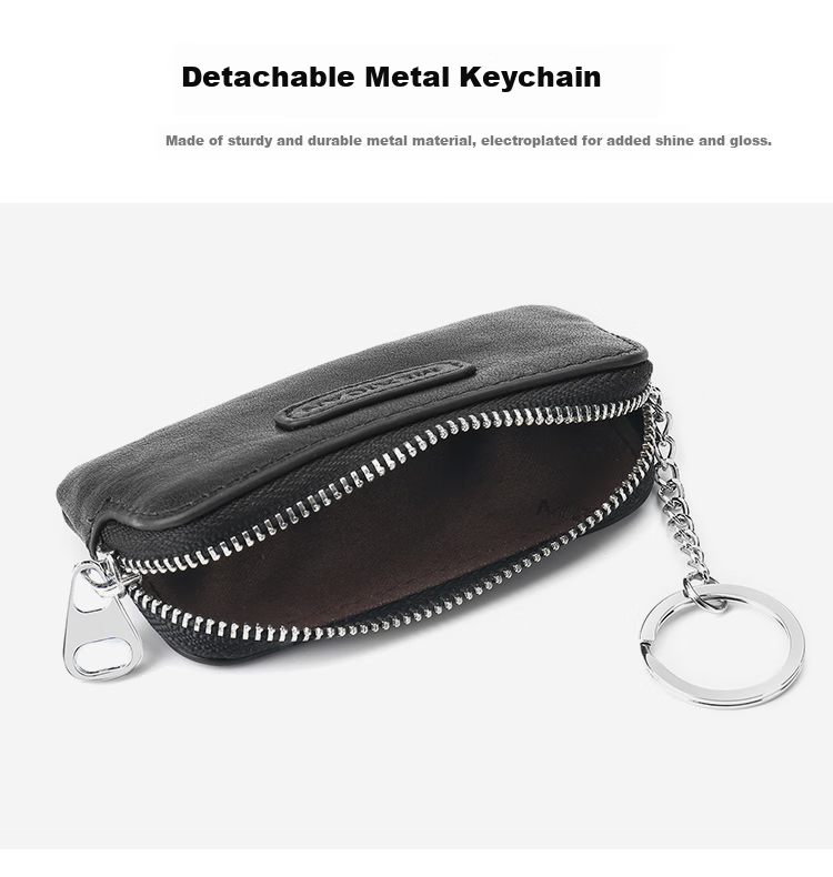 MEXICAN Car Key Case for Men And Women, Top-Grain Leather, Large Capacity, Multifunctional, Coin Purse, Lightweight, Home Use, Access Card Holder 7