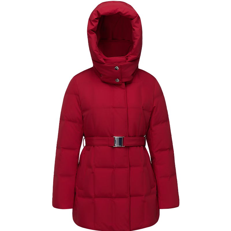 BOSIDENG Women's Thickened Goose Down Hooded Business Jacket Winter Coat New Year Red Hot Sale