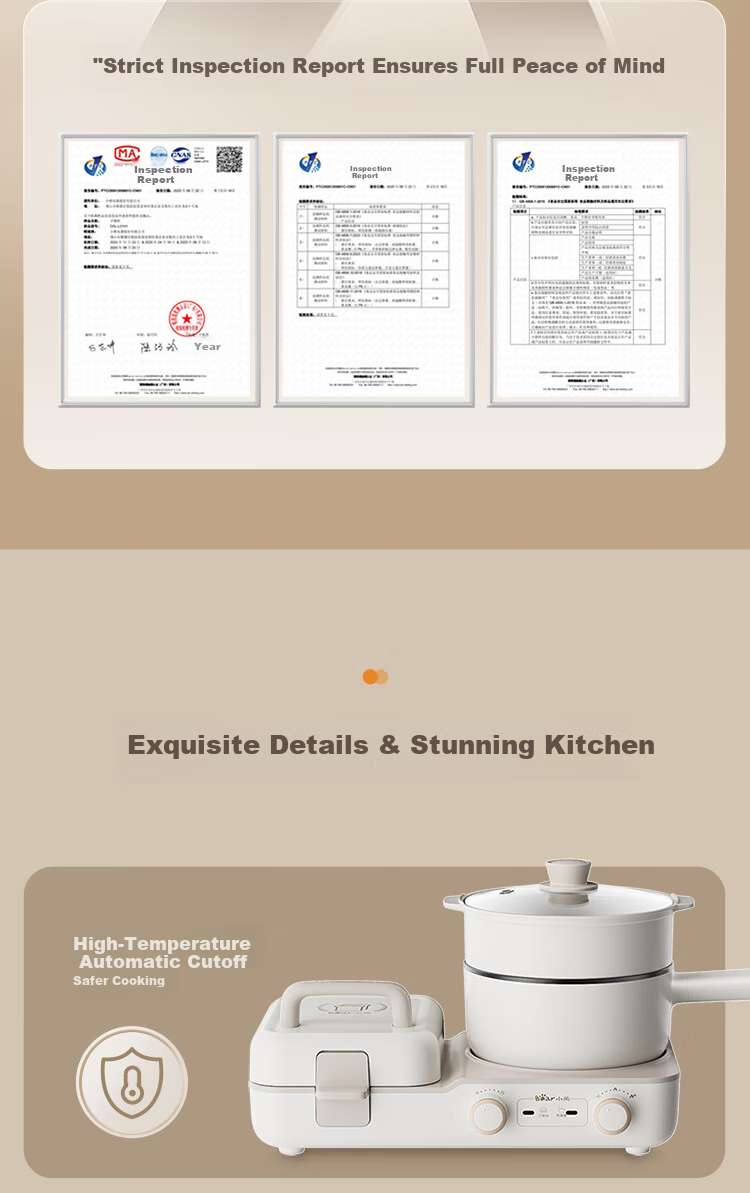 Bear Breakfast Machine, Sandwich Maker, Toaster, Bread Maker, Detachable Pancake Griddle, Electric Griddle, Light Meal Machine, Sandwich Maker DSL-C10M1 14