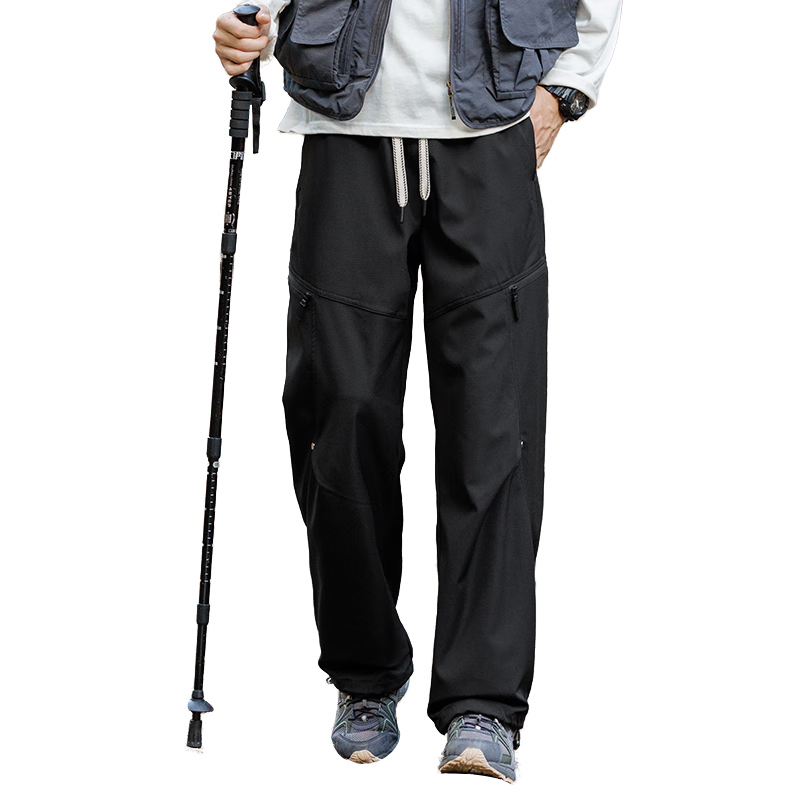 Huili Men's Outdoor Waterproof Windproof Hiking Casual Pants, American-Style Functional Work Trousers