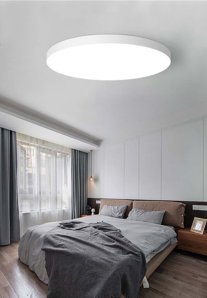 Jinggong LED Tri-proof Ceiling Light Moisture-proof Dust-proof Insect-proof Factory Stairway Corridor Ultra-thin Smart Light 36W Cool White 4