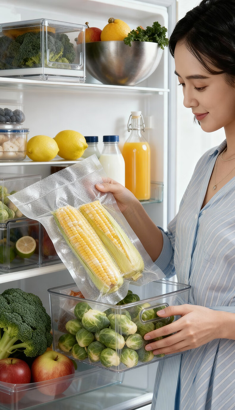Elegant Lanpin Vacuum Sealer Food Packaging Machine Small Vacuum Packaging Machine for Snacks Fresh-Keeping Dry and Wet Dual-Use Rice Brick Vacuum Sealer 10