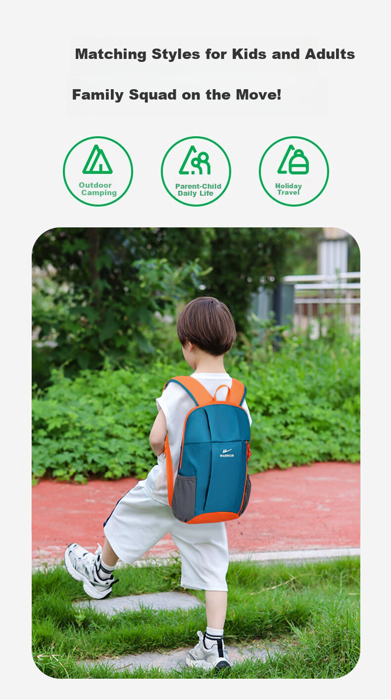 Huili Children's Backpack for Boys, Outdoor Travel Backpack for Elementary School Students, Lightweight Sports Bag for Boys 6