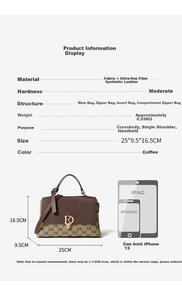 RED DRAGONFLY 2026 New Women's Handbag, Crossbody Shoulder Bag, Tote Bucket Bag, Handheld Bag, Gift for Mom 8