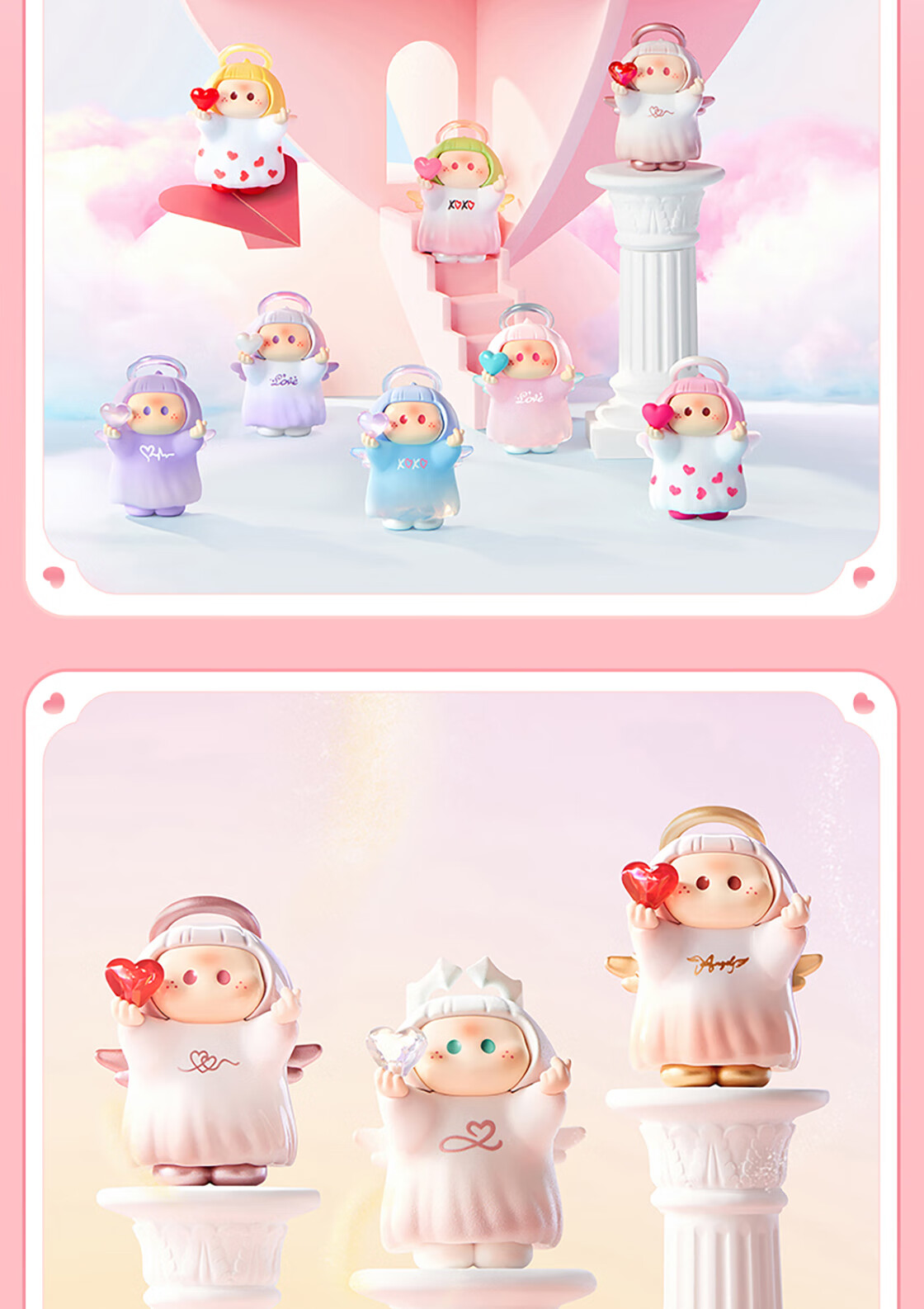 MINISO YOYO Ring Cupid Icon Box Blind Box Figure Right-Right Sauce Ornament Toy Birthday Gift for Girls Display Box 5
