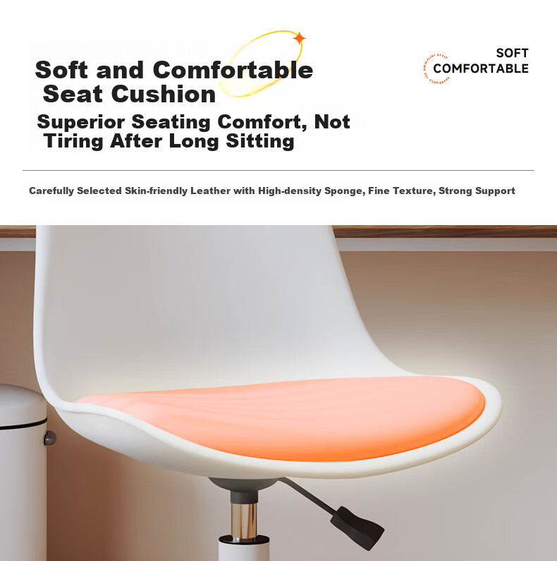 Muhanyue Computer Chair, Women's Makeup Chair, Gaming Chair, Sofa Chair, Study Chair, Seat Chair, Ergonomic Chair, Height Adjustable Swivel Chair 16