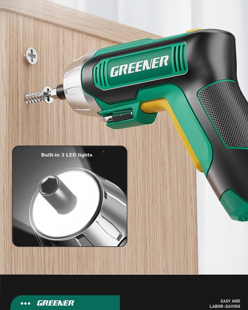 GREENER Advanced Goddess Edition 37-Piece Portable Electric Screwdriver Multifunctional Cordless Household Mini Screw Gun 4