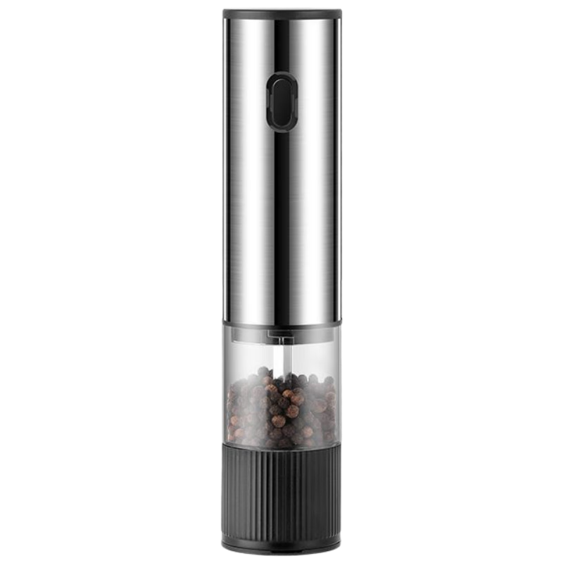 Jingmao Electric Pepper Grinder Black Pepper Mill Household Sea Salt Sichuan Pepper Automatic Grinder Stainless Steel Spice Jar