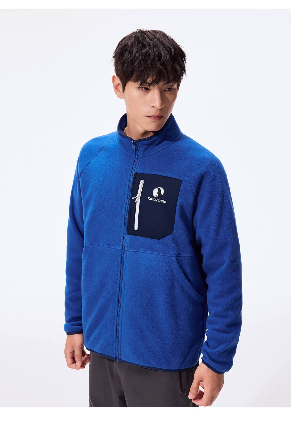 Panda Camel Series Outdoor Fleece Jacket Men and Women Autumn Winter Mountaineering Polar Fleece Coat Inner Liner 1220, M 23