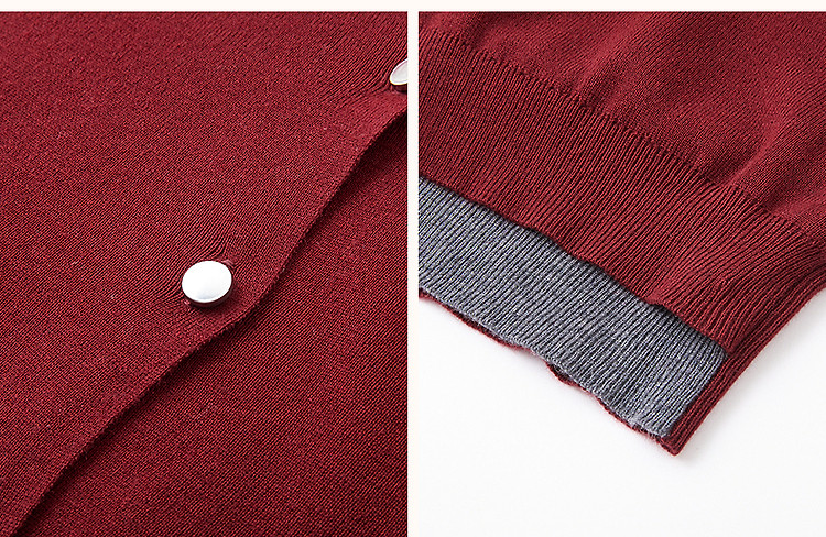 Dme [Quiet Luxury Inspired Wardrobe] Spring and Autumn Design Fake Two-Piece Color-Block Knit Sweater with Decorative Buckle for Women 36
