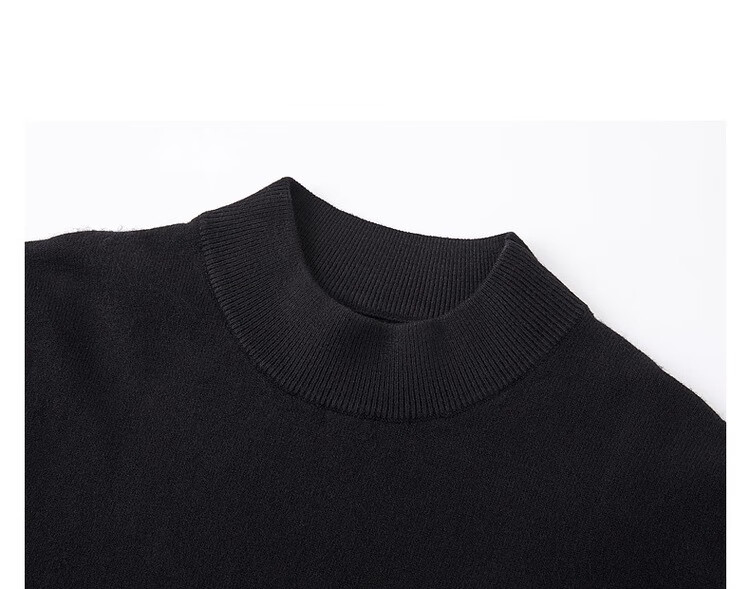 Earl Zuoer [Lycra Tencel Wool] Early Winter 25 Crew Neck Pullover Knit Base Shirt Men's Solid Loose Sweater 53