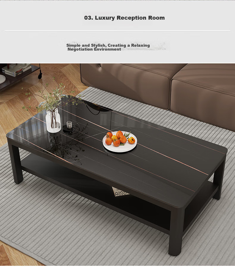 Fanshe Coffee Table, Living Room Tea Table, Office Coffee Table, Small Apartment Glass Sofa Table, Modern Minimalist Tea Table 8